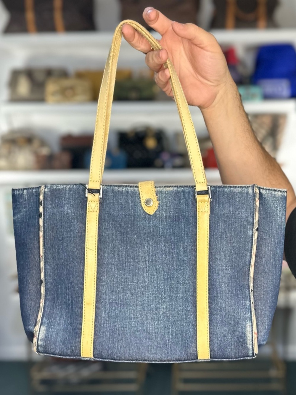 BURBERRY DENIM TOTE